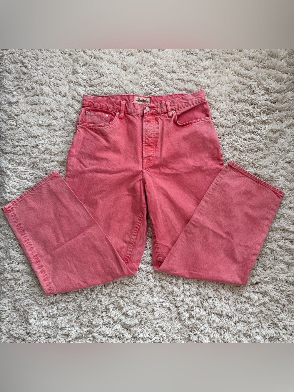 Pink Stussy Big Ol Jean